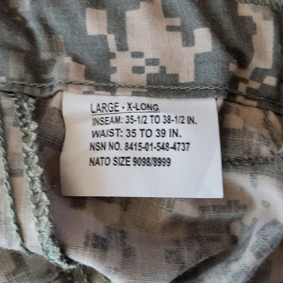 New US Army Camouflage Uniform, Top size Large-X-Long, Bottom size Large-X-Long - Picture 6 of 8